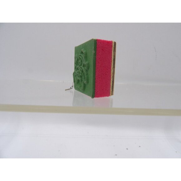 Christmas Bear with Candy Cane Stamp No Date Unbranded Rubber & FoamNo Mount - Picture 3 of 3